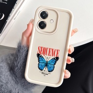 Case For OPPO A3 4G A3 Pro 5G A3X 4G A3X 5G A40 A60 5G Three-Color Butterfly Phone Silicone Shockpro