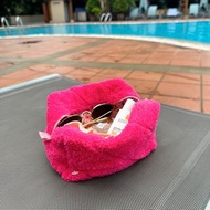 Hot Pink Terry Pouch