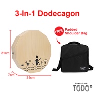Todo Nile 3-In-1 Travel Cajon Compact Portable Cajon + BAG Accessories Quality Percussion Instrument