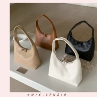 1NIE.STUDIO | High Quality Minimalist Soft Leather Handbag – Korean Style Multifunctional Underarm S
