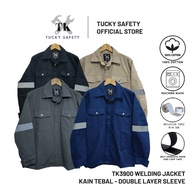 TK WELDING SAFETY JACKET WITH DOUBLE LAYER SLEEVE / BAJU KERJA WELDER DUA LAPIS LENGAN 3900 SERIES
