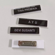 Name 2cm x 8cm Acrylic Chest Name Plate Magnet 2mm Thick Custom Name Magnet Resin Magnetic Chest Nam