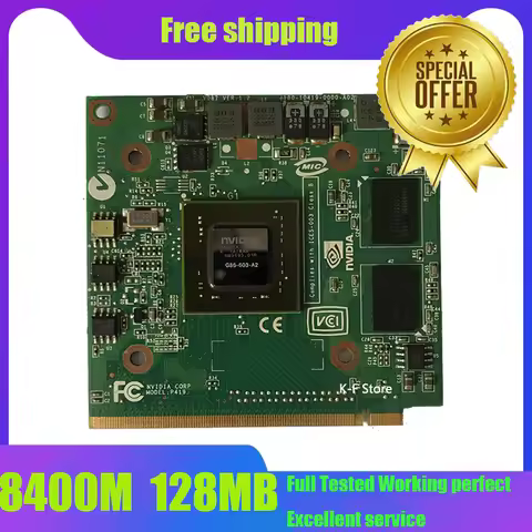 For nVidia Fo GeForce 8400M G MXM IDDR2 128MB Graphics Video Card for Acer Aspire 5920G 5520 5520G 4