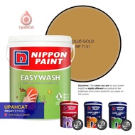 1 & 5 Liter -  OLLIE GOLD NP 7131, Nippon Paint, Easy Wash, Weatherbond & Spot-less - Waterbase Pain