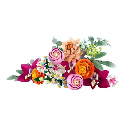 LEGO Flowers & Plants Pink And Black Bouquet Building Blocks 749pcs 10342 10342-