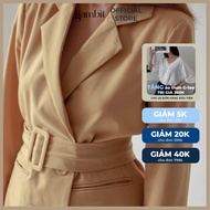 Blazer Vest in many colors, soft khaki elastic fabric, elegant and luxurious style - Gamla Vest - Ga