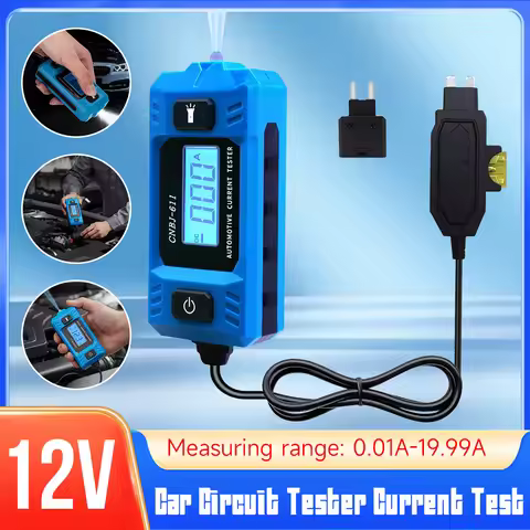 Automotive Fuse Current Tester 0.01~19.99A Car Leakage Analyzer Fault Tester Automotive Fuse Current