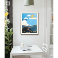 Wall Art Deco Handpainted | Painting Acyclic (NO FRAME) ✨Quartz Edition✨ Modern Minimalist Aesthetic