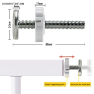ont  1/4pcs White M8 M10 Baby Gate Spare Kit - Pressure Fit Spindles & Screw Bolts For Safety Gates 