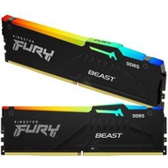 金士頓 KF560C36BBEAK2-64 RGB DDR5 6000 64GB=32GBx2 Kingston Fury Beast 桌上型 超頻記憶體