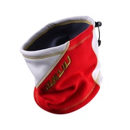 【野YAKYU】流線剪接造型護頸套 - 白/紅