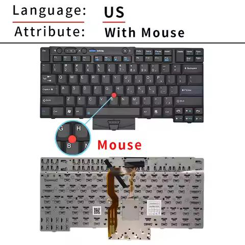 US Russian New for Lenovo T400S T410S T410 T410i T420 T420S X220 X220T T510 W510 W500 T520 W520 45N2