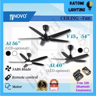 Regair Inovo V15/A1 LED DC Motor Ceiling Fan 8 Speed with Remote Control kipas Siling DC motor