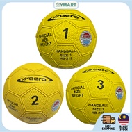 Quality & CHEAP Rubber Hand Ball, Bola Getah (Size1, Size 2, Size 3) Colour: Yellow| Handball, Bola 