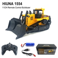 HUINA 1554 11 Channels Remote Control Bulldozer 1/16 Heavy Duty Bulldozer Kids RC Vehicle Electric T