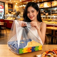 50PCS Pizza Bags Specialized Pizza Bags Plastic Pizza Bags Pizza Box 8 Hands 9 Food Order 12 Cm