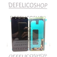 HITAM Lcd TOUCHSCREEN FULLSET SAMSUNG GALAXY A6 PLUS A605 J8 PLUS J805 Black SUPER AMOLED OEM ORI NEW 100%