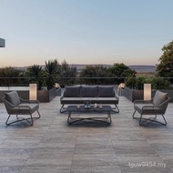 Coffee Table Leisure Terrace Garden Villa Courtyard Outdoor Hotel Rattan Sofa Waterproof Simple Comb