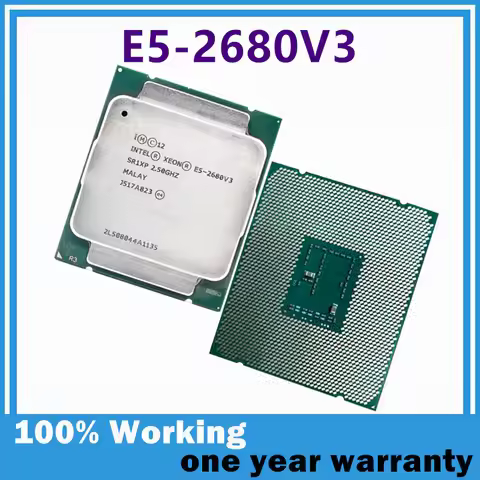 Xeon E5-2680V3 E5 2680 v3 2.5 GHz 12-Core 24-Thread CPU 30M 120W LGA 2011-3