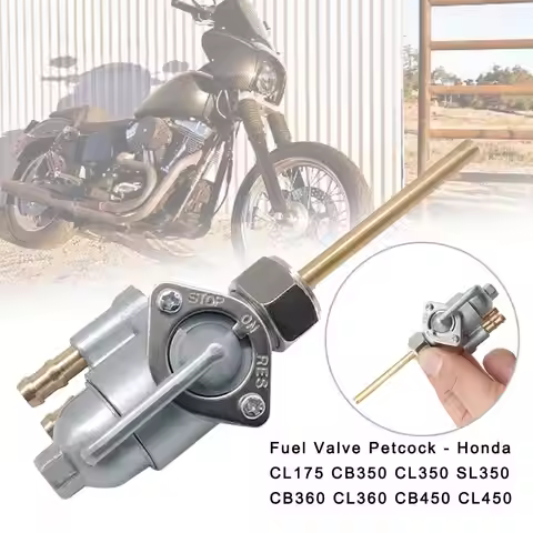 Motorcycle Gas Petrol Fuel Tank Switch Tap Petcock Valve Open/Close Switches For Honda CL175 CB 350 