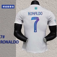 jersey malaysia lengan panjang bola plus size [Edisi Peminat] 2324 Riyadh Victory Jersi Bola Kedua No. 7 Kumpulan pakaian seragam pasukan Ronaldo yang dicetak