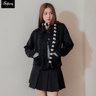 Teddy Jacket_SP103  เสื้อแจ็กเกตกำมะหยี่โอเวอร์ไซส์ ทรง Shacket ปกวินเทจ ใส่สบาย มีซับใน