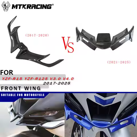 For YAMAHA YZF Front Fairing Winglets Aerodynamic Wing Shell Protection Guards YZF-R15 YZF-R125 V3.0
