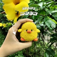 GANTUNGAN Mini duck keychain mini duck amigurumi/ amigurumi/ duck keychain/