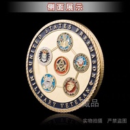 Us Five Army Coins Gold-Plated Coins Collection Faith Gold Coins Coins Free Stonesmith Coins Us Five