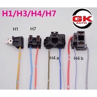 Car Headlight Bulb Socket Adapter Wiring Harness H1 H4 H7 H9
