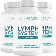 PUREHEALTH RESEARCH Lymph System Support Supplement - Lymphatic Drainage with Dandelion Extract, Cle
