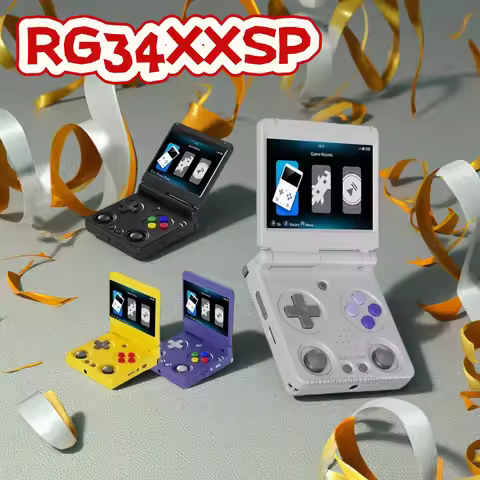 Anbernic RG34XXSP Retro Handheld Game Console Linux 64 Bit 3.4 inch IPS Screen 720*480 RG 34XXSP Ret