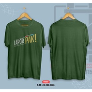 KAOS LAPOR PAK LENGAN PENDEK COTTON COMBED 30S