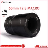 yuan6 7artisans 60mm F2.8 Manual APS-C Prime Macro Lens For Sony E Fuji XF Canon EF-M Canon RF Mount Compact Mirrorless Cameras DSLRs Lenses