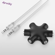 DYRUIDOJ1 Audio Splitter for Tablet MP3 MP4 1 Male to 5 Female 3.5 Jack 3.5mm Share Adapter