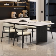Retro Style Light Dining Table Chair Rectangular Eating Extremely Luxurious Italian Table Board Simp