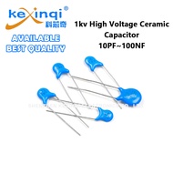 (10pcs) 1KV Capacitor 10pF 100PF 1NF 10NF 100NF 15pF 18pF 22pF 27pF 33pF 47pF 68pF 82pF 100NF 2.2NF 
