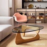 Small Apartment Coffee Table Special-Shaped Simple Creative Wooden Coffee Table Living Room Glass So