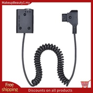 V-Mount /  D-Tap To NP-FW50 DC Coupler Power Dummy Battery Adapter Coiled Cable  A7 A7Ii A7S A7R A7S