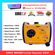 EUROX JI6503ER 5.5kW Inverter Generator Portable Silent Petrol Generator