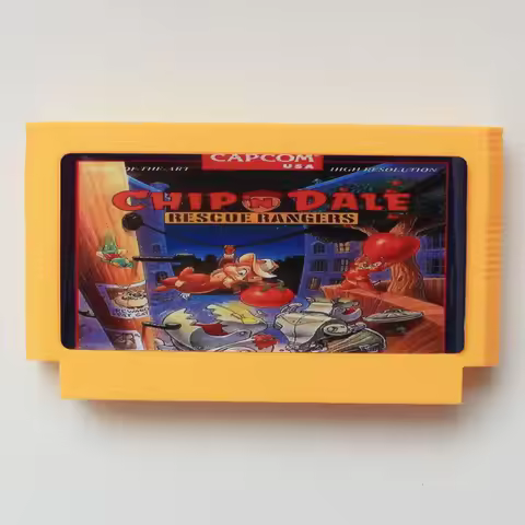 Chip n' Dale 60 Pin Game Card For 8 Bit Video Game Player