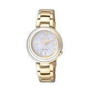 [Powermatic] Citizen Eco-Drive EM0336-59D Mother Of Pearl Dial Gold Tone Stainless Steel Ladies / Womens Watch
