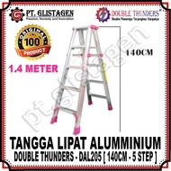 DT DAL205 Aluminum Folding Ladder 140cm 1.4 Meters 5 Step DT DAL 205 DAL-205
