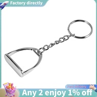 1Pcs Simple Elegant Design Western Stirrup Keychain Key Ring Hanger Tool For Men Women Bag Decoratio
