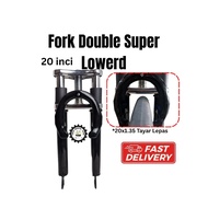 Fork Double Lowerd Basikal 20" Basikal Double Fork Lowerd Habis
