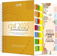 Index Tabs for CPT 2025 Professional Edition. Color-Coded and Laminated CPT Code Book Tabs, with Pag