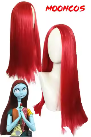 Nightmare Cosplay Before Christmas Sally Cosplay Fantasy Wig Costume Roleplay Accessories Halloween 