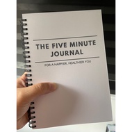 THE FIVE MINUTE JOURNAL FOR A HAPPIER, HEALTHIER YOU. NOT YOUR ORDINARY GRATITUDE JOURNAL NOTEBOOK