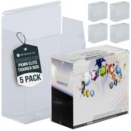 PET Plastic ETB Protector Case 5 Pack - Elite Trainer Box Protector - ETB Case Compatible with Elite