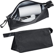 CREATCABIN Black Organiser Travel Bag Portable Carry Bag for Hair Dryer Waterproof Dustproof Toiletr